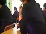 Asian Cutie Covered In Jizz
