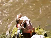 Two Sexy Lebians In The River -2