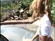 Tighty Washing The Car Blows Dick And Gets Her Pussy Pounded