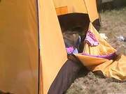 19yo Teenie Loly Jerking Off In A Tent