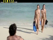 Sexy Trio Bang On The Beach