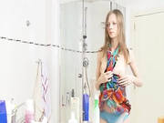 Skinny Super Chick In The Hot Stream