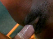 Horny Ebony Babe Gives A Hot Interracial Blowjob Pov