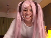 Kinky Long-haired Japanese Slut Jumps On A Cock And Gets Facialed