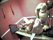 Raw Hidden Cam Of Sexy Young Brunette In Kinky Room With Old Man