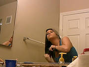 Naughty Roxy Takes Off Panties And Performs Hot Solo In The Shower
