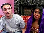 Chubby Indian Gives Dirty Blowjob And Gets Hardcore Pussy Action