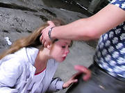 Sexy Hot Girl Gets Paid For Deep Throat
