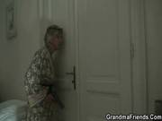Two Dudes Try Her Old Pussy
