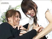 Cuties Kissing In Japanese Schoolgirl Video
