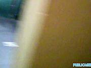 Publicagent: Big Boobs Big Butt Fucked In Public Toilets