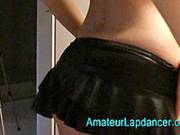 Girl Brunette With Tight Body Striptease