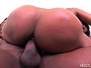 Black Cock Stretching Open Ebony Pussy