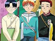 Young Boys Draw Stretched Anime Pussy In Park