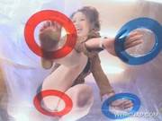 Redhead Asian Shows Undies Upskirt