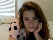 Lovely Teen Brunette Shows Her Tiny Tits