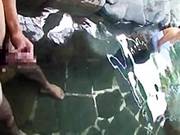 Japanese Av Model Is A Naughty Teen In The Outdoor Baths