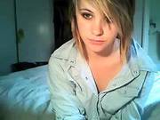 Hot Blonde Teen Teases And Plays On Cam