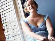 Chubby Busty Blonde Shows Her Goods In The Shower