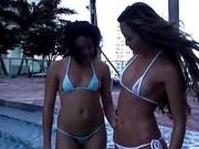 Lesbian Thai Girls With Small Titties Licking Each Other On Bed