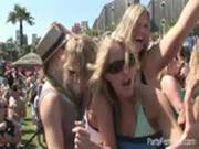 Hot Sluts Dancing In Their Bikinis At Beach Party