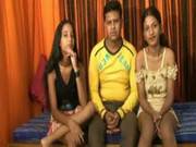 Hot Threeway Indian Awesome Fuck
