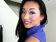 Dazzling Asian Babe With Tight Pussy And Ass Gives Awesome Blowjob In Pov