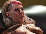 Punk Hooker With Many Tattoes Is Getting Fucked In Mmf Threesome Action