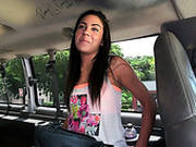 Hot Brunette Fucked Inside The Car For Only Hundread Dollars