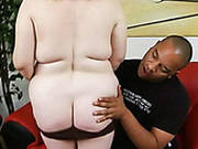 Pale Skinned Bbw Bitch Gives Hot Titjob In Dirty Interracial Porn Clip