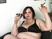 Lewd Bbw Whore Strips And Plays With Her Clam For Cam