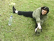 Filthy Bbw Skank Masturbates At Home After Jogging In The Park