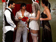 Sexy Bride Got Horny During The Wedding Ceremony