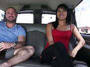 Asian Hoochie Is Underessing And Showing Off Her Tits In The Bus