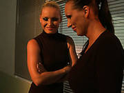 Too Voracious Dominant Sluts Choose Tied Up Blondie For Bondage Session
