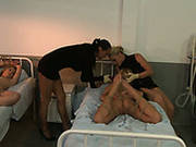 Perverted Booty Lesbians Treat Tied Blondie’s Wet Pussy With A Sex Toy