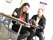 Bootylicious Brunette Coed Gets Her Ass And Pussy Licked By Horny Student
