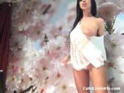 Watch This Hot Brunette Dancing And Mastu 