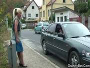 Granny Is Picked Up And Doggystyled