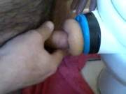 Fleshlight Fuck With Panties On And Cum