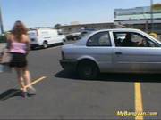 Nasty Babe Gets Banged In Van