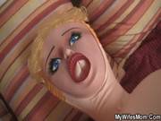 She Rides Her Daughters Bf Cock And Gets 