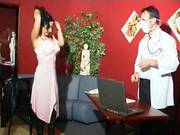 Raven Haired French Babe Goes In For A Check Up
4400