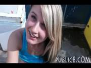 Pretty Carwash Girl Flashes Her Hot Ass A 