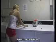 Cute Blonde Girl Fucked In The Laundry 1 