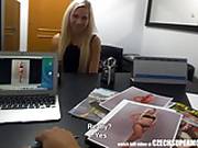 Blonde Model Sucks Agent For A Better Job