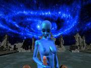 Blue Alien Gets Facefucked And Banged