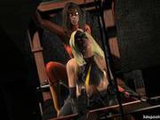 3d Marvelous Girls Have A Hardcore Lesbian Fuck Fest Part 2