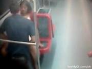 Hot Couple Caught Having Sex On Underground