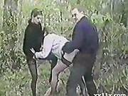 Russian Teens In The Forest